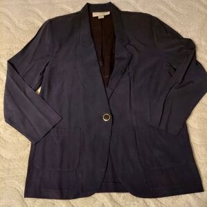 Elegant Navy Women's Blazer